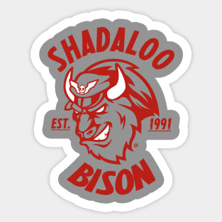 Team Bison red Sticker